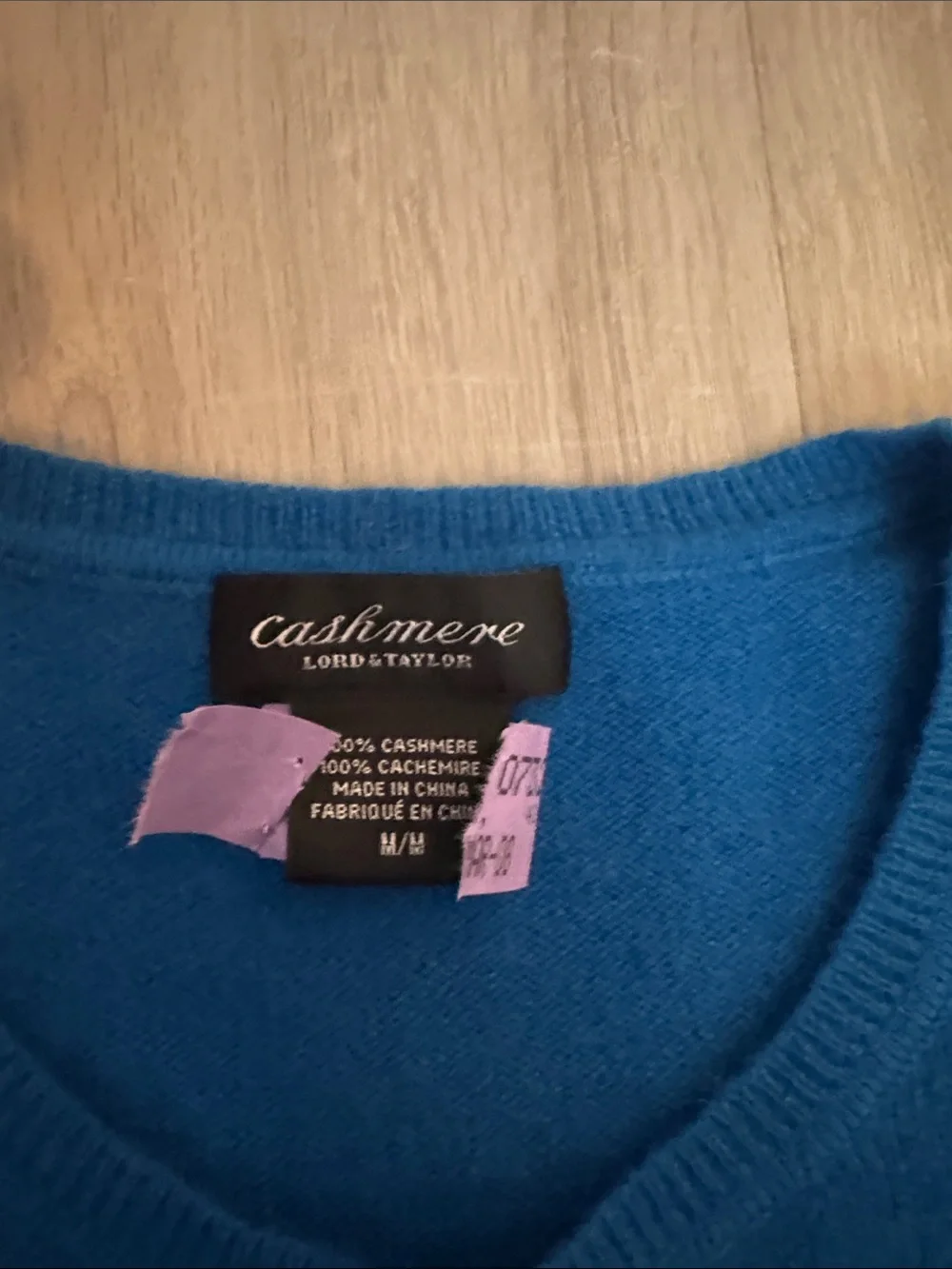 Lord & Taylor Women's Bright Blue Crewneck Sweater
